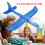 Flying Mini Throwing Glider Shiny Night Aircraft 8