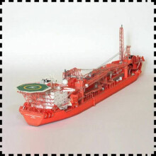 Norway Floating Production Storage and Offloading FPSO 1:400 Scale Paper Model Kit for Kids DIY Gifts