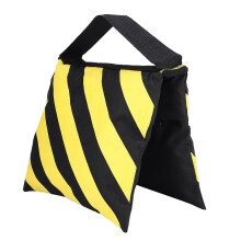 Yellow & Black Stripes Sand Bag Sandbag Weight