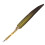 Pluma de ave fluida amarilla punta 1-5mm 27.7cm 4