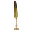Pluma de ave fluida amarilla punta 1-5mm 27.7cm 6