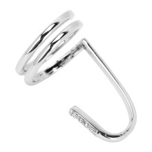 Modèle de bague d’ongle : Décoratif 2,3 x 1,5 cm Platine