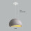 30CM Creative Personalized Chandelier Indoor Ceiling Light E27 Retro Pendant Light Modern Grey Pendant Lights 5