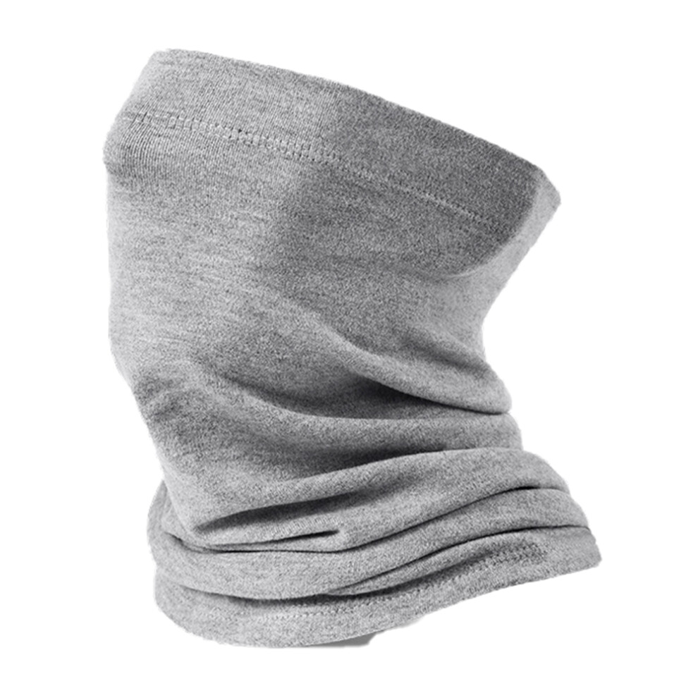 (Grey) Dtj58 Winter Thermal Cycling Face Mask Windproof Elastic Neck Gaiter For Outdoor Skiing Snowboarding Grey 6914278518966