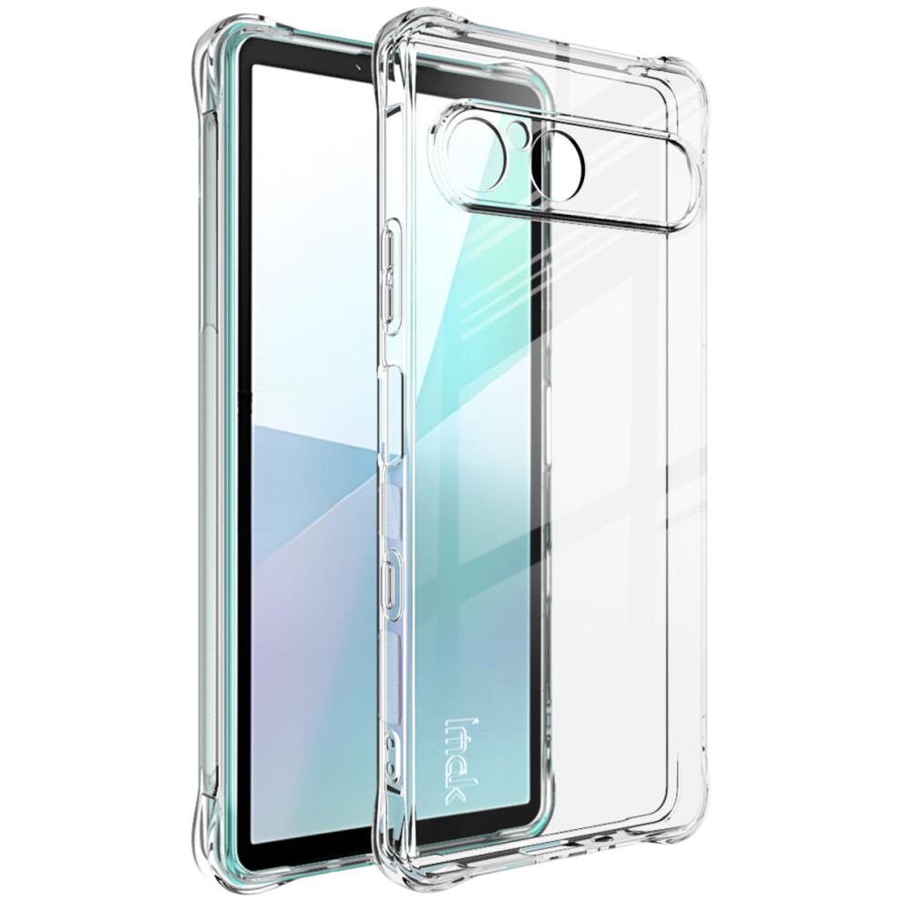 (Transparent) IMAK For Sony Xperia 10 VII Case TPU Phone Cover Airbag Shockproof Protection