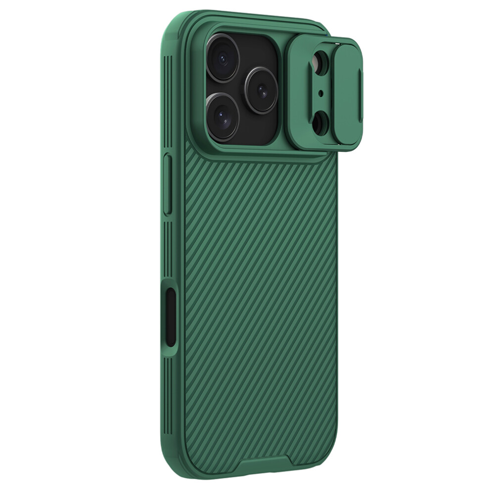 (Green) Nillkin Camshield Pro Series For Iphone 17 Pro Case Pc + Tpu Slide Camera Lid Phone Cover Green 6914274017708