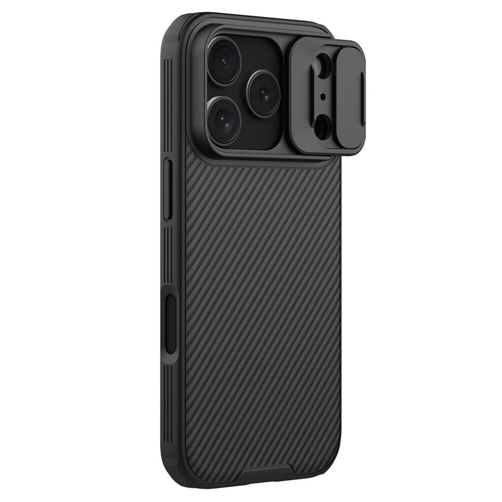 (Black) Nillkin Camshield Pro Series For Iphone 17 Pro Case Pc + Tpu Slide Camera Lid Phone Cover Black 6914277104061