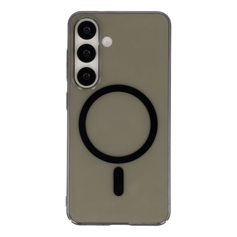 (Transparent ) For Samsung Galaxy S24 Crystal Clear Case Compatible With Magsafe Hard Pc Phone Cover Black 6914273549507