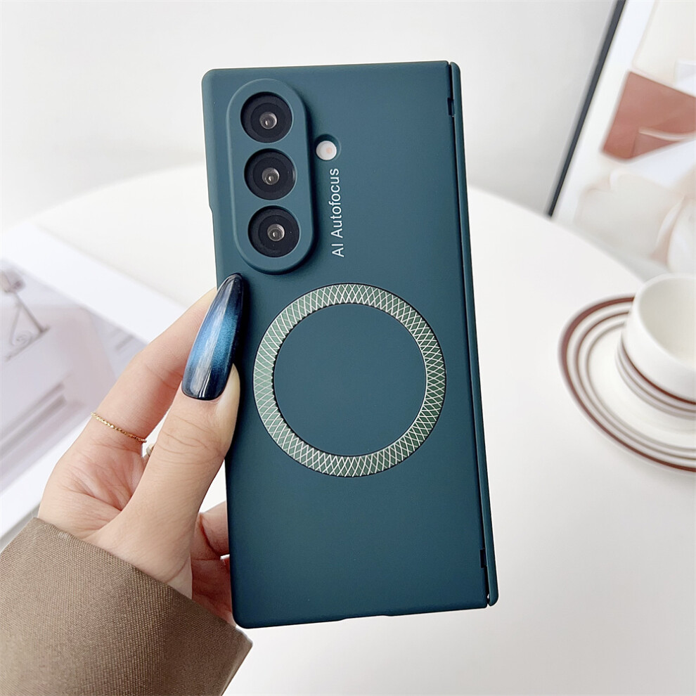 (Green) For Samsung Galaxy Z Fold7 5G Case Compatible With Magsafe Hinge Protection Hard Pc Phone Cover Green 6914271688932