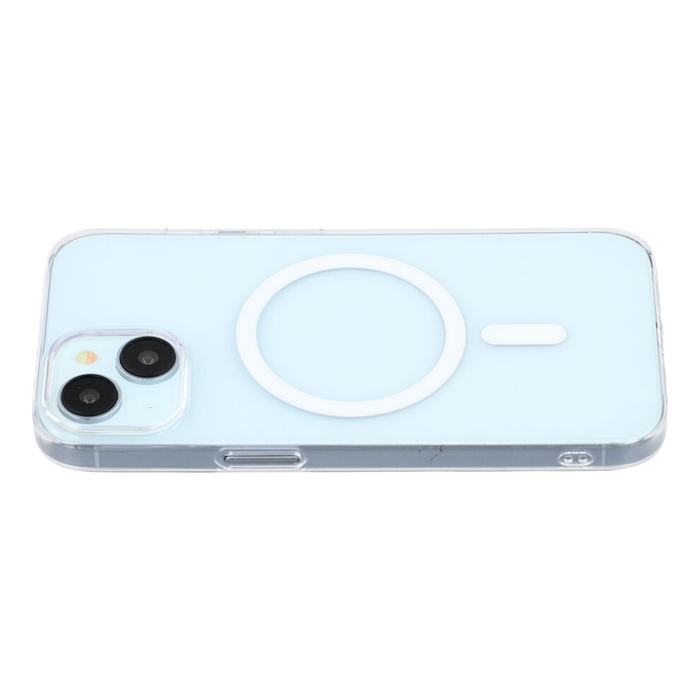 (Transparent ) For Iphone 15 Crystal Clear Case Compatible With Magsafe Hard Pc Phone Cover White 6914274360972