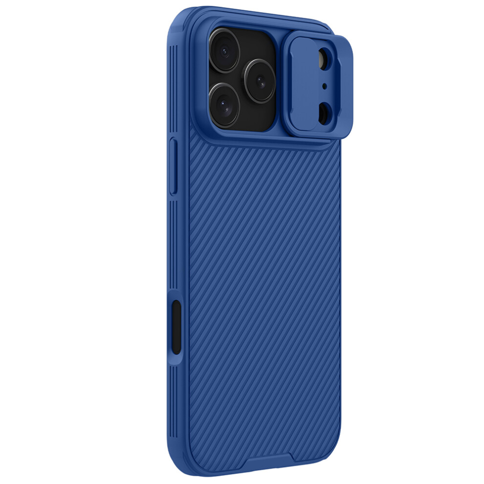 (Blue) Nillkin Camshield Pro Series For Iphone 17 Pro Max Case Pc + Tpu Slide Camera Lid Phone Cover Blue 6914273927640