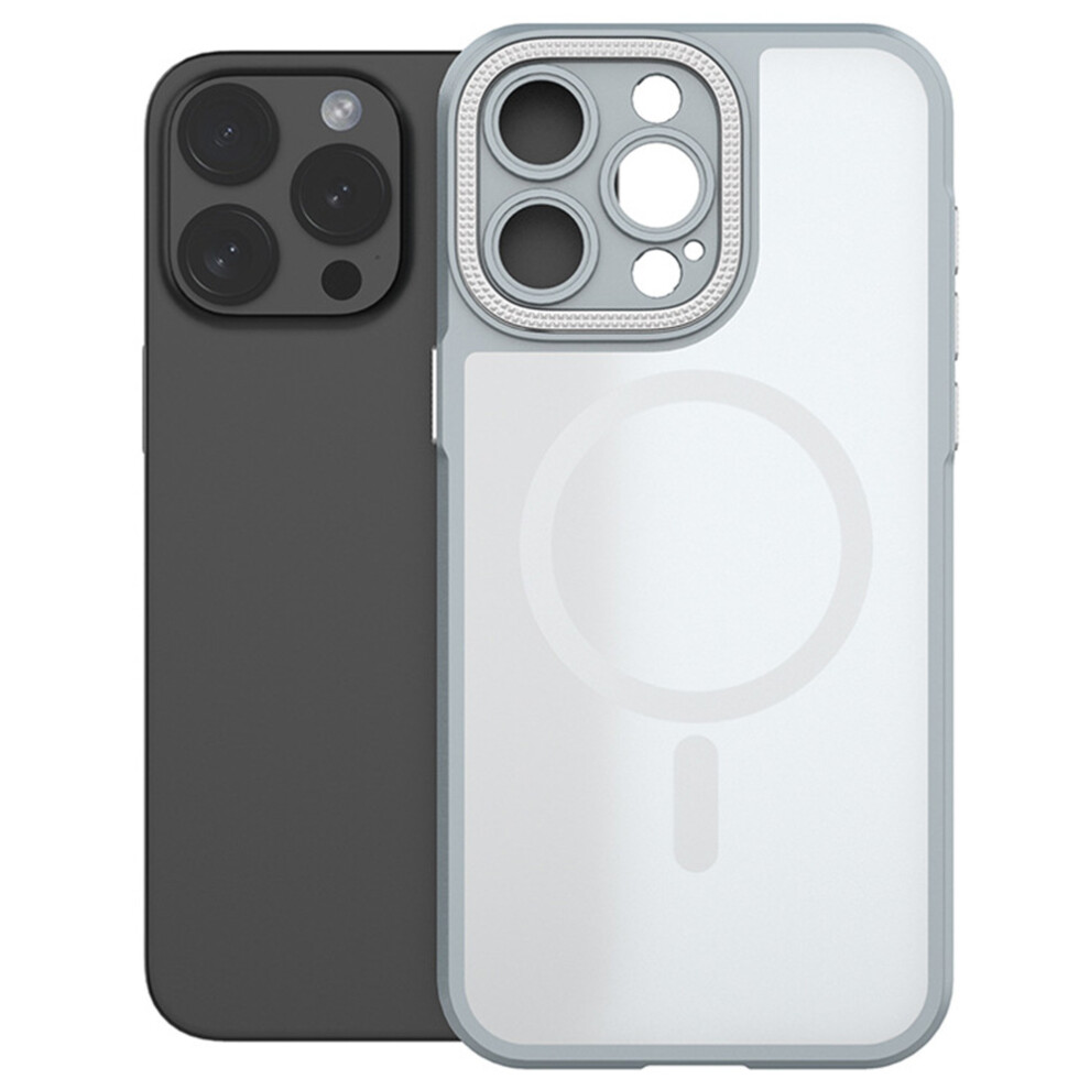 (Grey) Bulk Purchasing For Iphone 15 Pro Case Pc + Tpu Precise Cutout Phone Cover Compatible With Magsafe Grey 6914273018249
