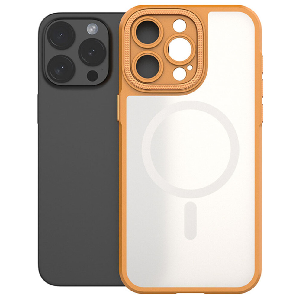 (Orange) Bulk Purchasing For Iphone 16 Pro Case Pc + Tpu Precise Cutout Phone Cover Compatible With Magsafe Orange 6914272460803