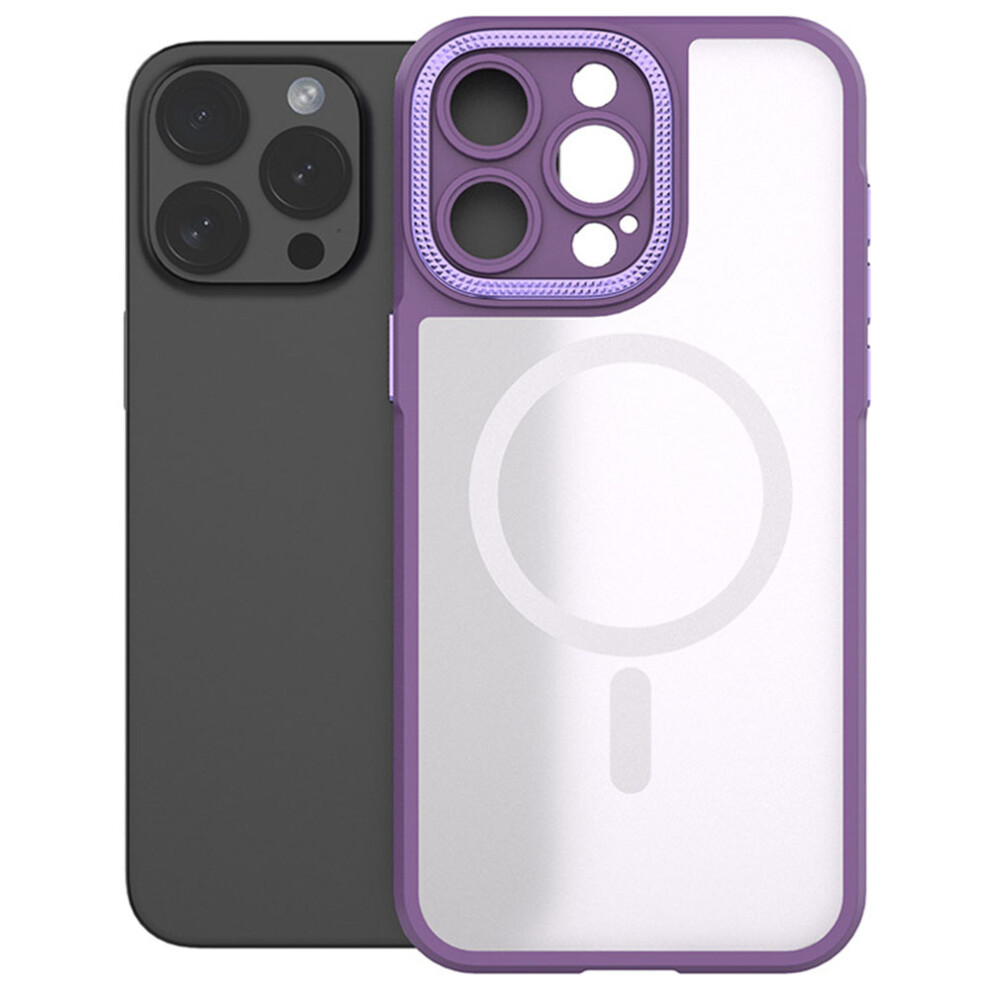 (Purple) Bulk Purchasing For Iphone 16 Pro Case Pc + Tpu Precise Cutout Phone Cover Compatible With Magsafe Purple 6914278872273