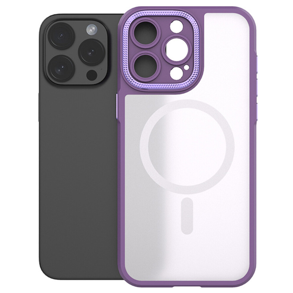 (Purple) Bulk Purchasing For Iphone 14 Pro Case Pc + Tpu Precise Cutout Phone Cover Compatible With Magsafe Purple 6914271554107