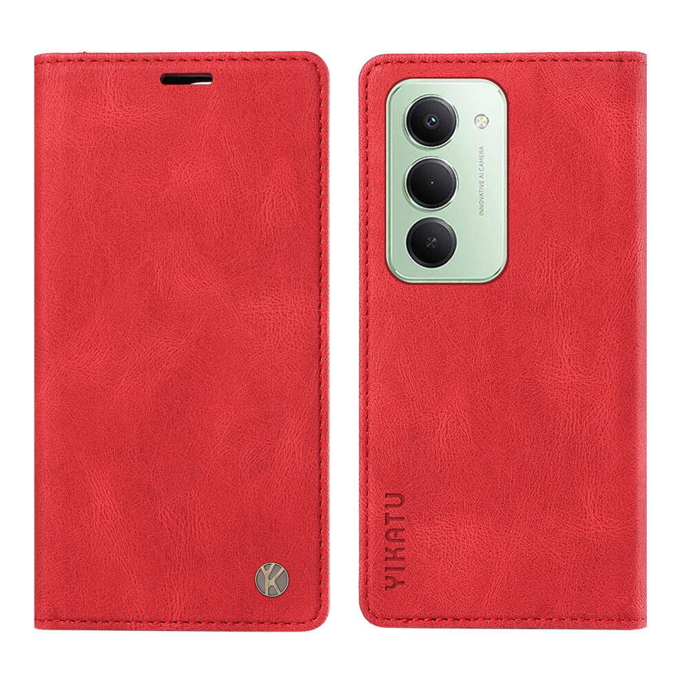 (Red) For Xiaomi Mi 15 4G (Eu) (171Mm) Leather Cover Yikatu Yk-004 Skin-Touch Wallet Phone Cases Red 6914275836353