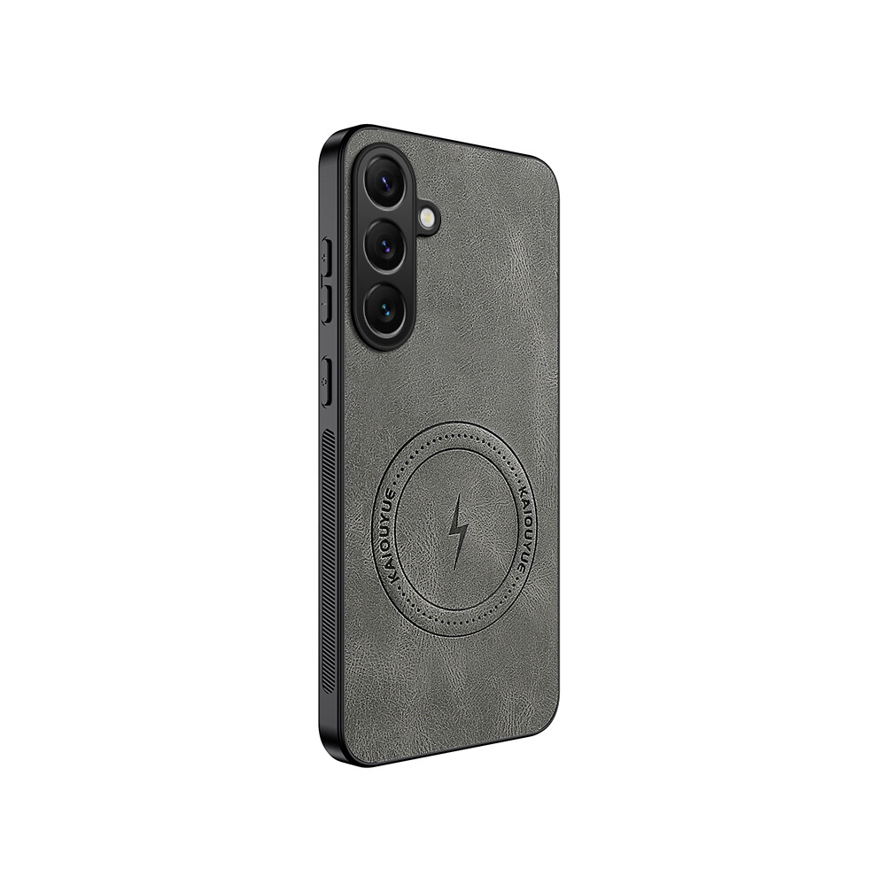 (Grey) For Samsung Galaxy A17 4G Galaxy A17 5G Magnetic Case Wanlonfeng Sd1 Series Nappa Texture Pc Tpu Phone Cover Grey 6914276940424