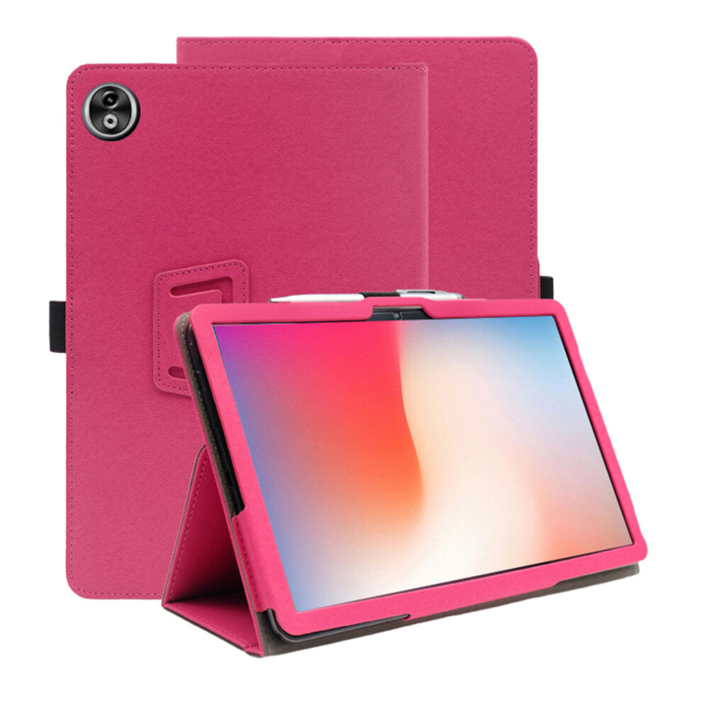 (Rose) For Doogee T40 Pro Case Stand Pu Leather Tablet Cover Built-In Hand Strap 6914274927939