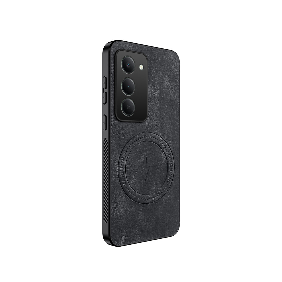 (Black) For Xiaomi Redmi 15 5G (Global) (169Mm) Magnetic Case Wanlonfeng Sd1 Series Nappa Texture Pc Tpu Phone Cover Black 6914270043121