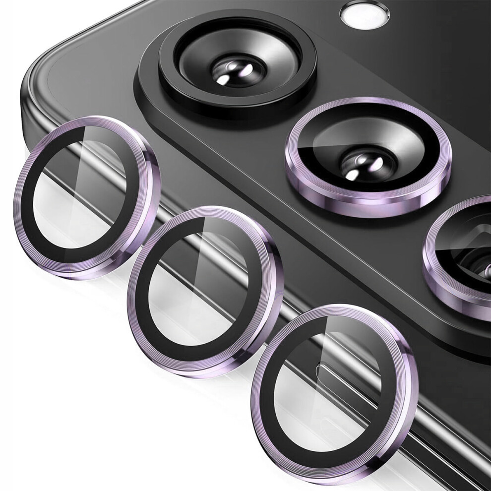 (Purple) For Samsung Galaxy Z Fold7 5G Camera Lens Protector Enkay Hat-Prince Metal Ring Lens Film Purple 6914273751931