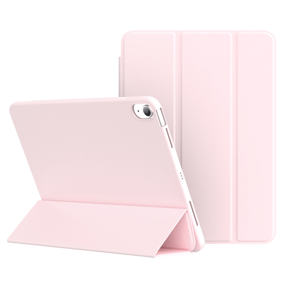 (Pink) For Ipad (2025) 10.9 (2022) Tri-Fold Stand Tablet Case Leather+Tpu Cover Pink 6914276781355