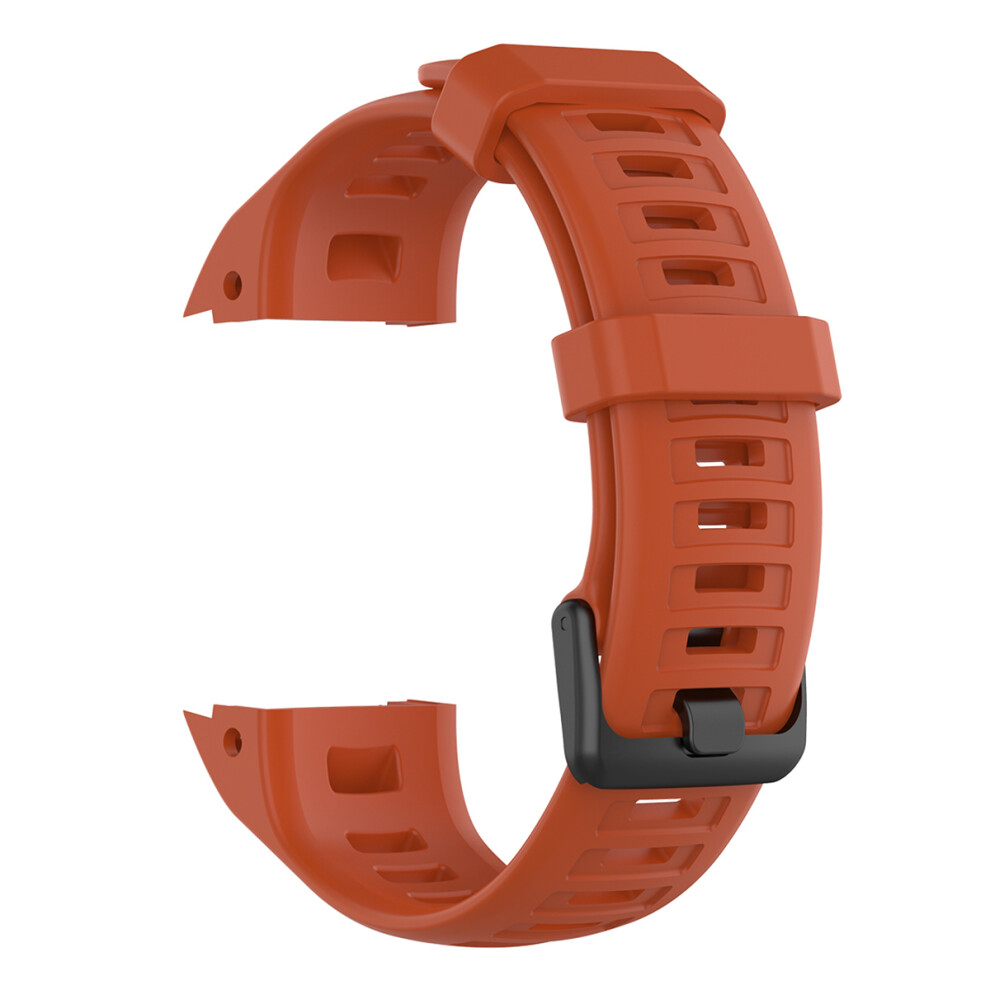 (Red) Silicone Watch Band For Garmin Instinct Tactical Instinct Tide Instinct 2 Instinct Wrist Strap With Black Buckle Black,Red 6914276944101