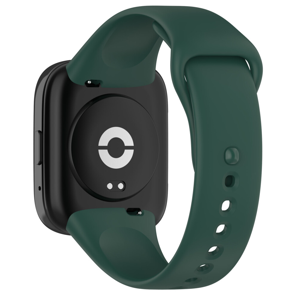 (Dark ) For Xiaomi Redmi Watch 3 Lite Watch 3 Active Replacement Silicone Watchband Soft Watch Strap Green 6914274708064