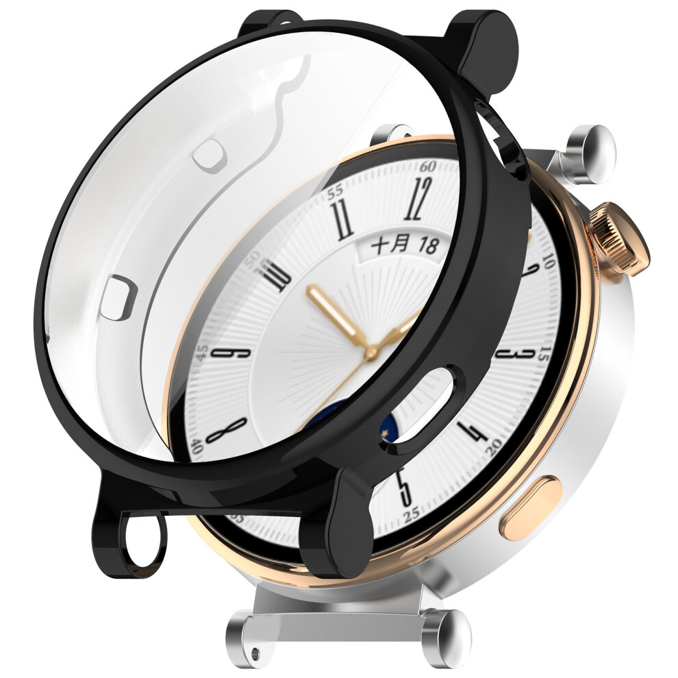 (Black) For Huawei Watch Gt 4 41Mm Tpu Watch Case Full Protection Electroplating Watch Cover Black 6914271992190
