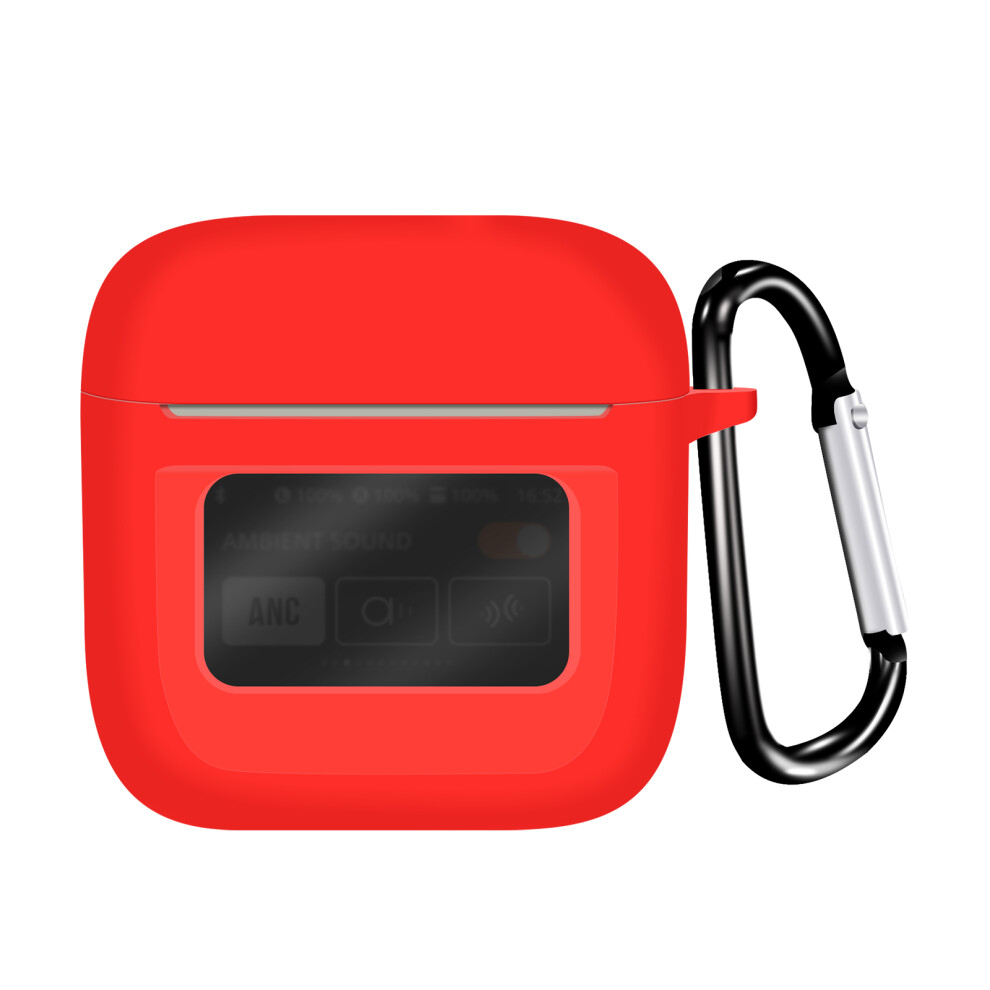 (Red) For Jbl Tour Pro 3 Protective Case Bluetooth-Compatible Earphone Silicone Cover With Hook Red 6914278749131