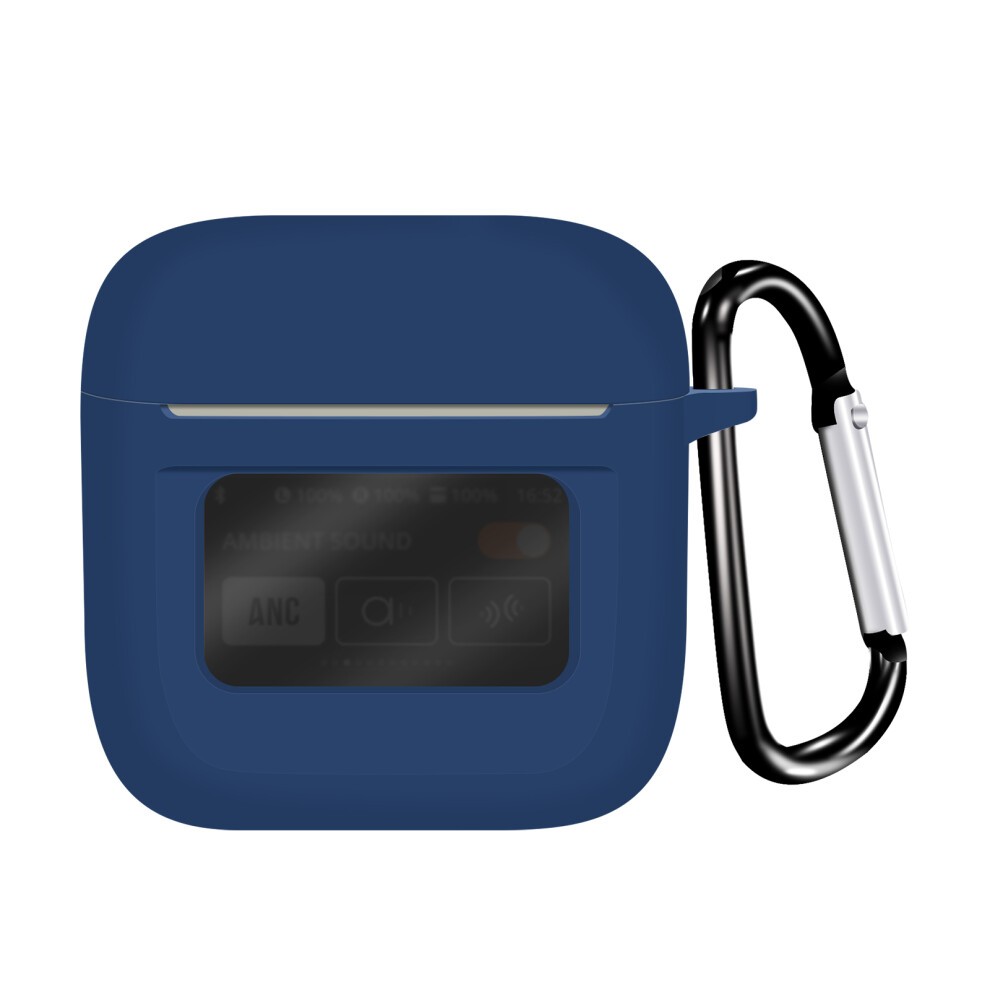 ( Blue) For Jbl Tour Pro 3 Protective Case Bluetooth-Compatible Earphone Silicone Cover With Hook Dark/Blue 6914279822062