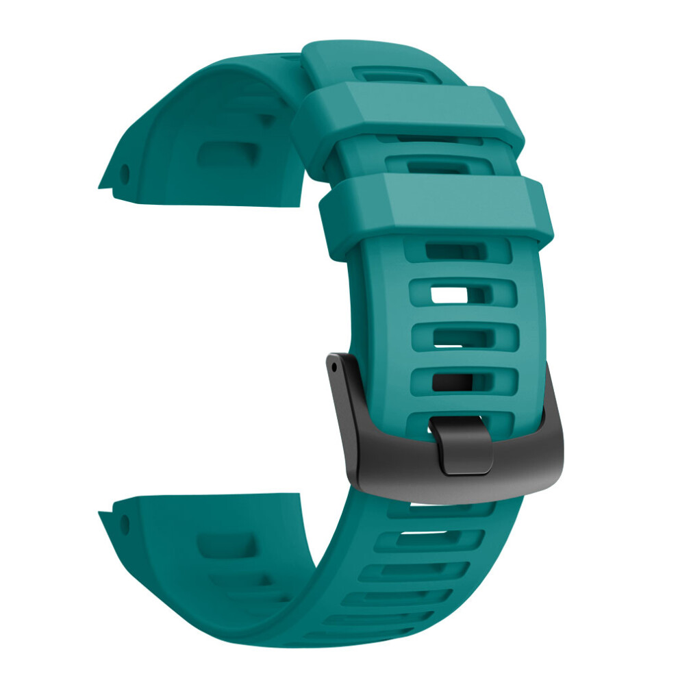 (Blue) For Garmin Instinct Silicone Watch Band Replacement Sporty Wrist Strap Blue 6914272776485