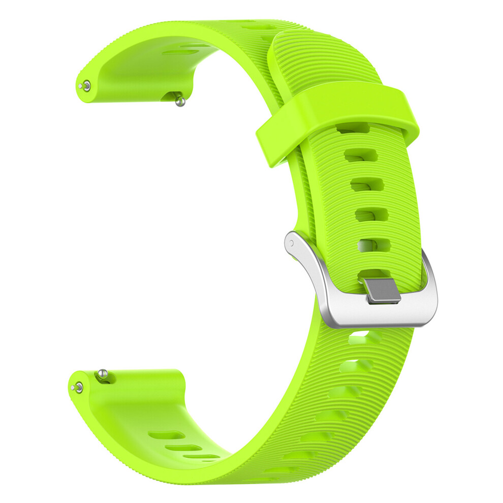 (Green) 20Mm Silicone Watch Strap For Garmin Forerunner 245 Smart Watch Band Replacement Green 6914274228296