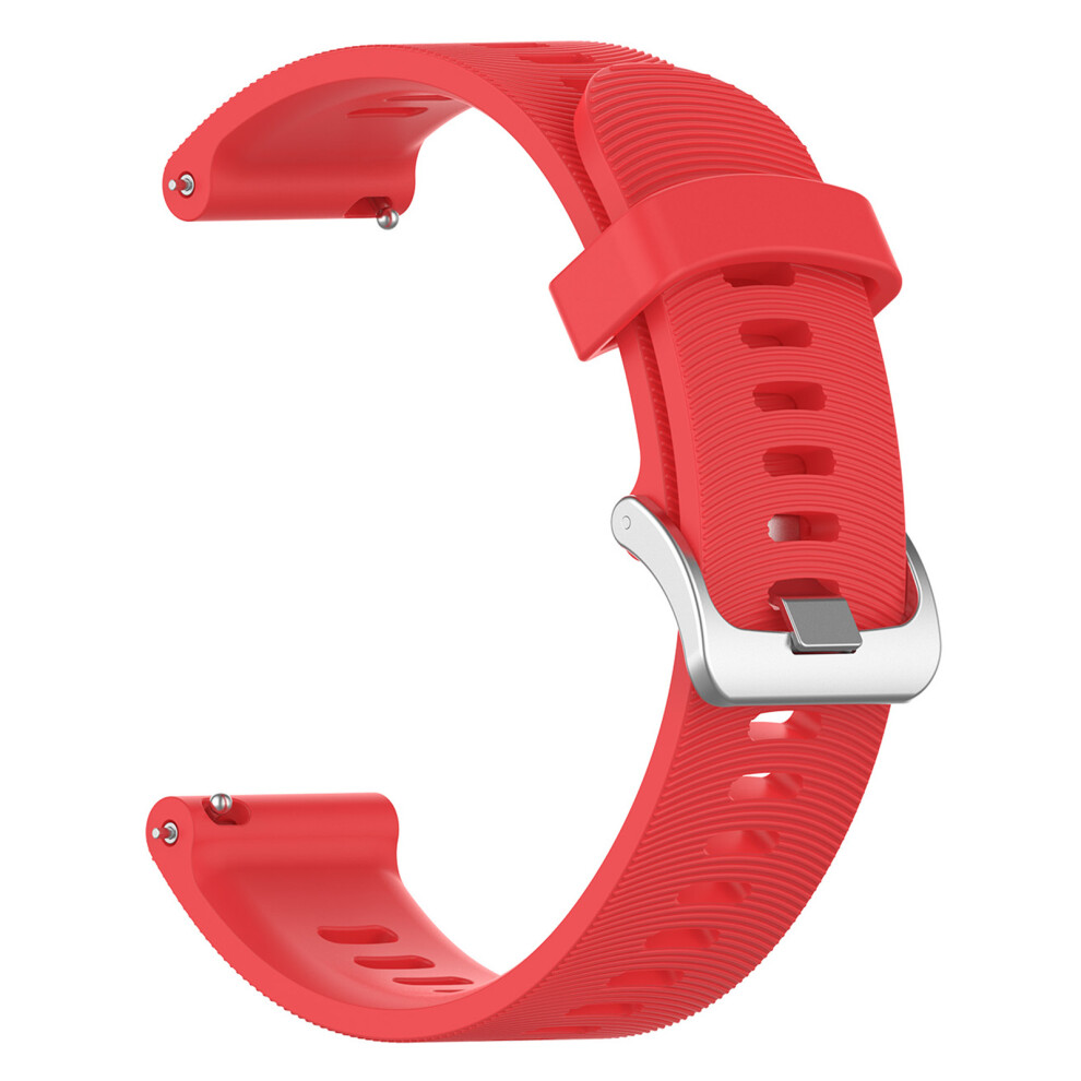 (Red) 20Mm Silicone Watch Strap For Garmin Forerunner 245 Smart Watch Band Replacement Red 6914277349493