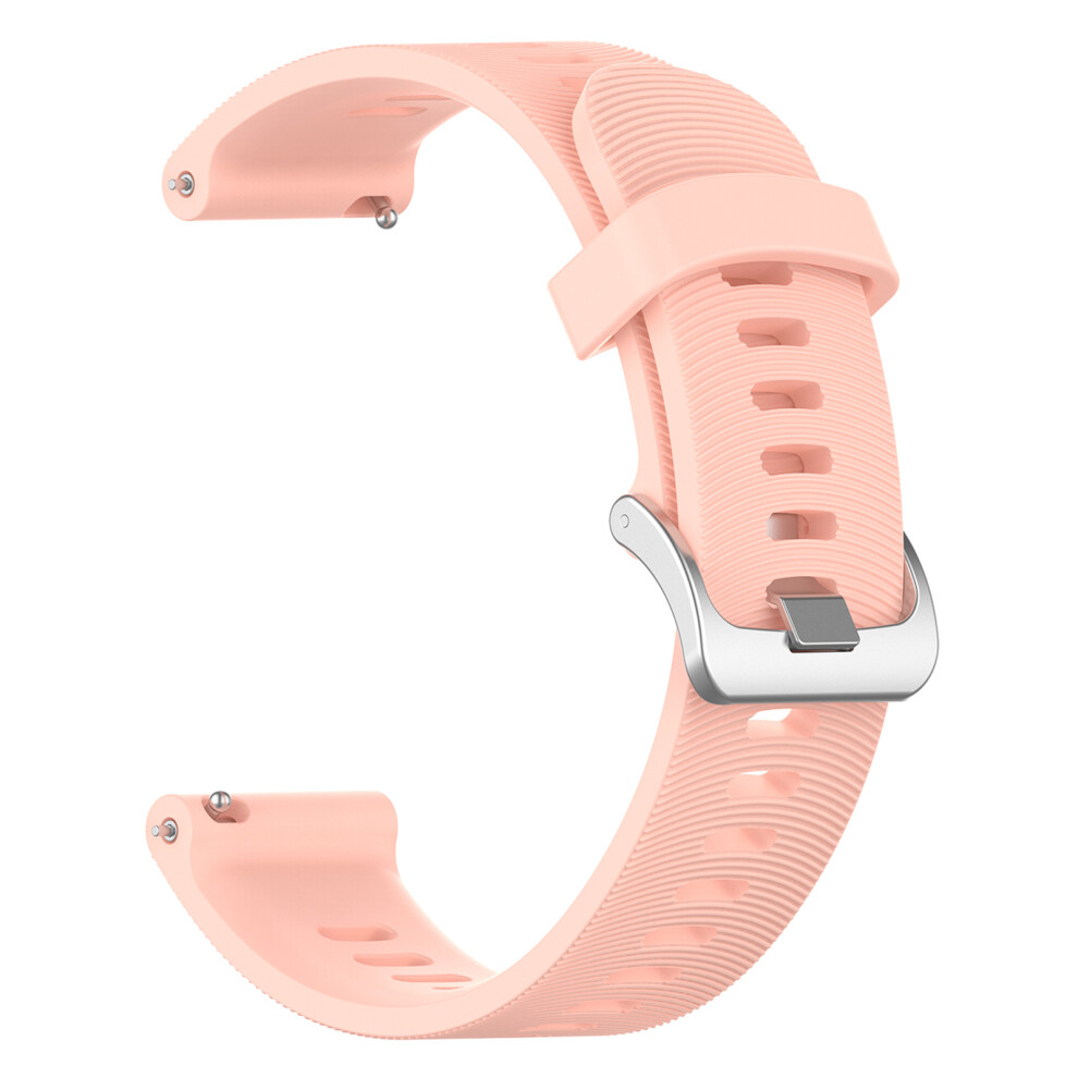 (Pink) 20Mm Silicone Watch Strap For Garmin Forerunner 245 Smart Watch Band Replacement Pink 6914277904456