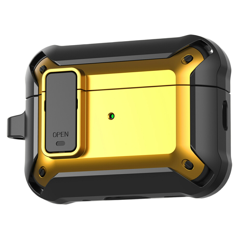 (Yellow) For Airpods Pro 3 Case Tpu + Pc Anti-Drop Earphone Cover With Buckle Yellow 6914277346836