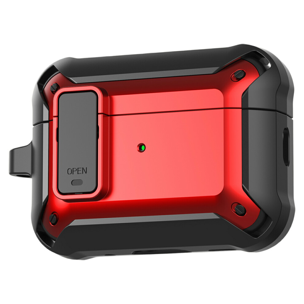 (Red) For Airpods Pro 3 Case Tpu + Pc Anti-Drop Earphone Cover With Buckle Red 6914277970062