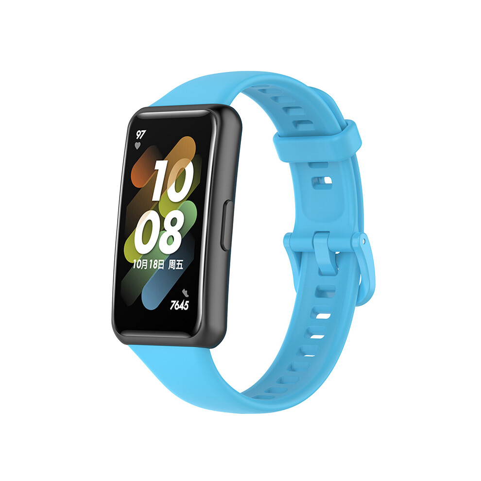 (Sky Blue) For Huawei Band 7 Anti-scratch Soft Silicone Watch Band Replacement Wrist Strap-image-OPC-PJQ8X6Z-NEW