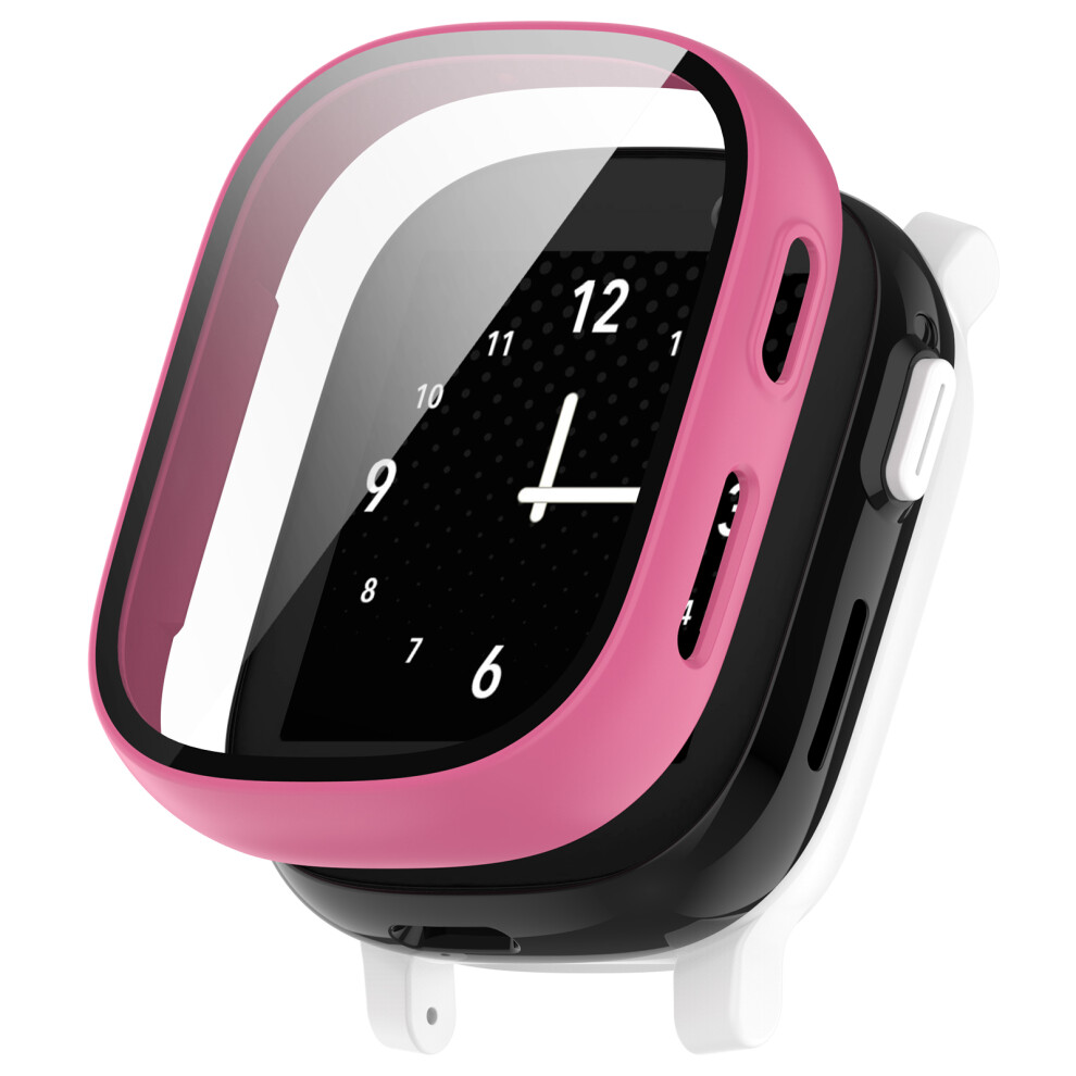 (Rose) Hard Pc Cover For Xplora X6 Play Watch Case With Tempered Glass Screen Protector 6914276848164