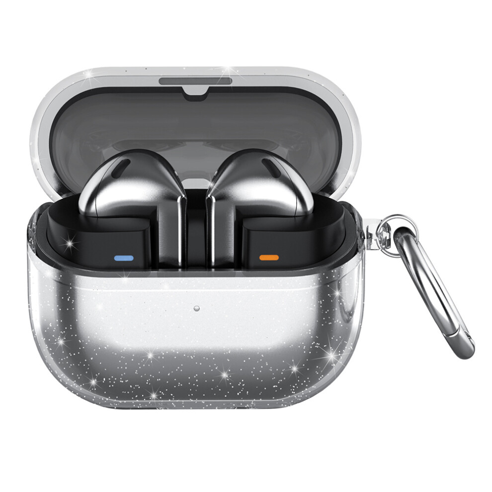 (Glitter Transparent) For Samsung Galaxy Buds3 Buds3 Pro Case Tpu Wireless Earphone Cover With Carabiner 6914276790968