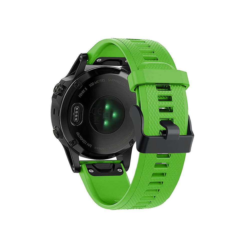 (Dark Green) For Garmin Fenix 7 Wrist Band Quick Release Silicone Adjustable Watch Strap with Black Buckle-image-OPC-PJQ8VW2-NEW