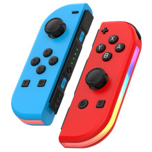 (Blue+Red) JOY-02 Wireless Controller for Nintendo Switch Game Console Bluetooth Game Handle with RGB Light