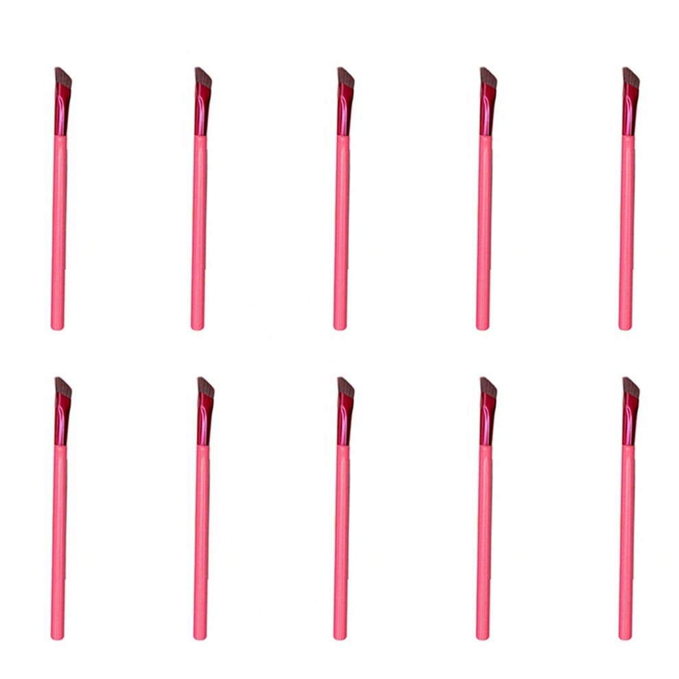 Eyebrow Brush Professional Multi-Function Slanted Head Makeup Brush Super Soft Bristles Ergonomic Design for Women 10pcs