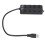 4-Port USB Hub with Independent Power Switch, Black, 3.5 Interfaces 2