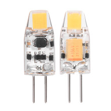 2 Stück AC/DC12-24V G4 COB0705 LED-Glühbirnen, nicht dimmbar, Silikonlampen (warmweiß)