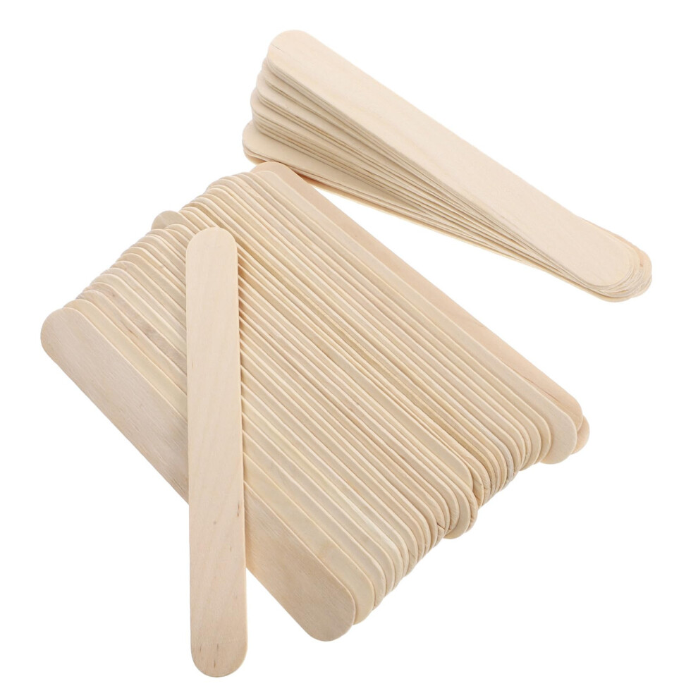6 Pack Wooden Hair Removal Waxing Sticks Applicators for Gentle Facial and Body Waxing, Safe Portable Spa Tools