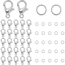 Lobster Clasp and Jump Ring Set - Jewelry Making Connectors