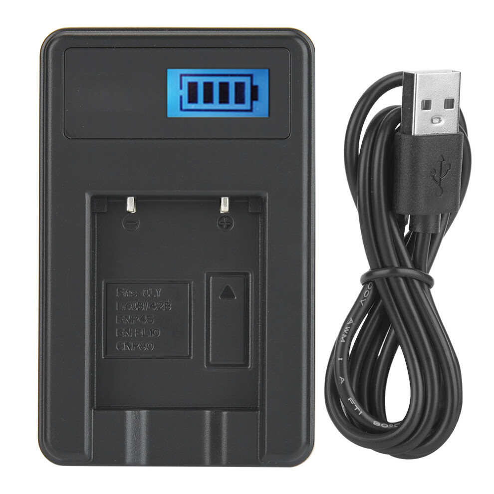 Np-45/ Li-40B Camera Battery Single Charger Usb Black 9469363702500