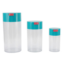 Ilmatiivis purkkisarja, läpinäkyvä, 2100 ml, 1100 ml, 400 ml, muoviset tyhjiösäilytyspurkit kuivatuille hedelmille, kahvipavuille, teelle