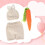 Three piece Infant Photography Props Rabbit Suit 5