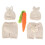 Three piece Infant Photography Props Rabbit Suit 2